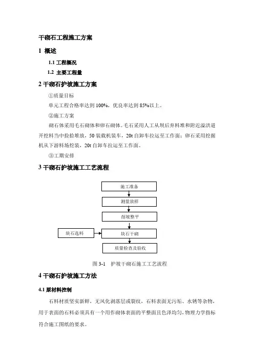 干砌石施工方案