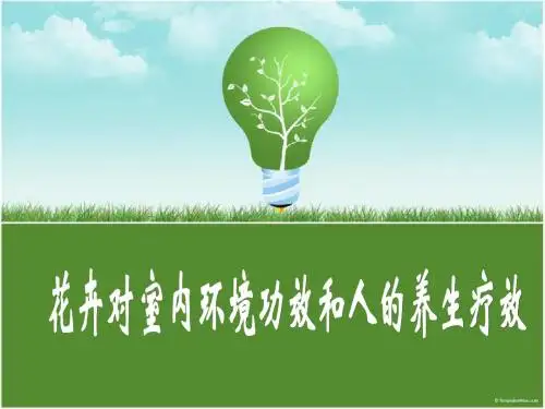 花卉的室内功效和人体疗效