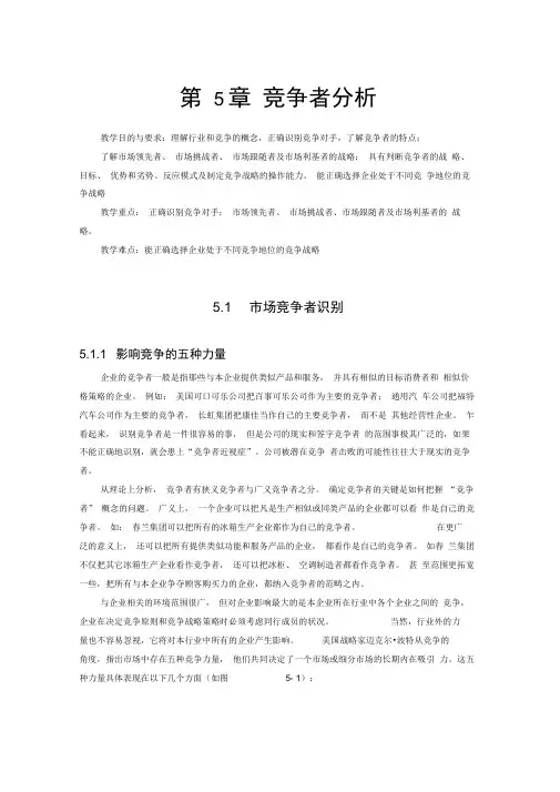 第5章竞争者分析