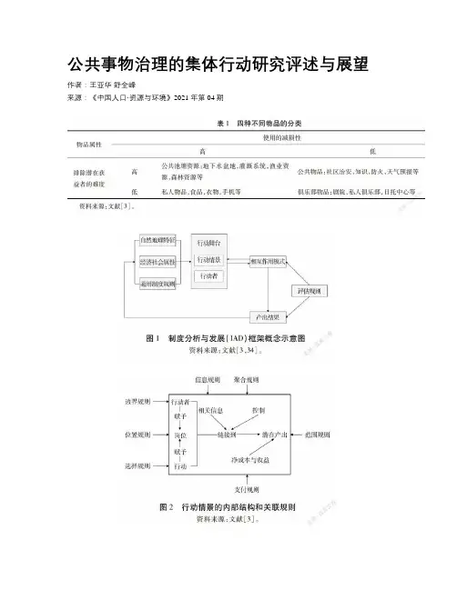 公共事物治理的集体行动研究评述与展望