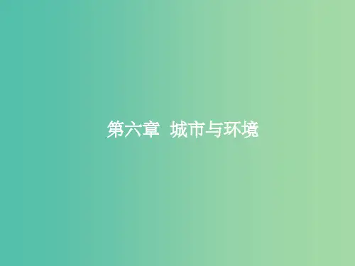 高考地理一轮复习 6.1 城市空间结构课件 湘教版