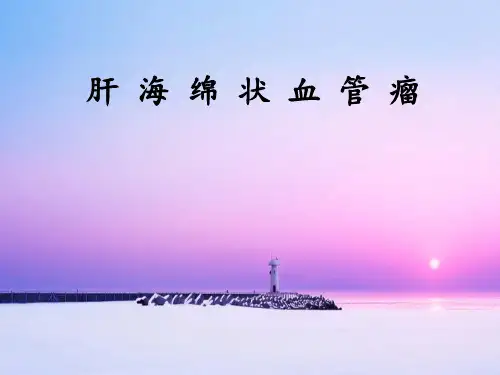 肝海绵状血管瘤PPT
