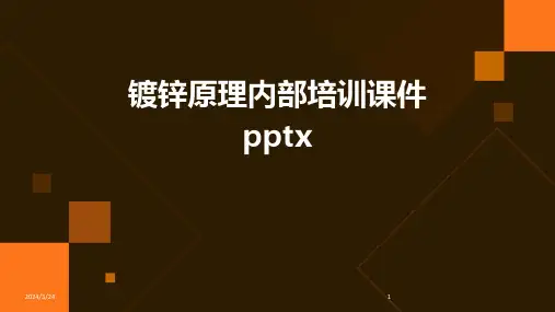 2024年度镀锌原理内部培训课件pptx