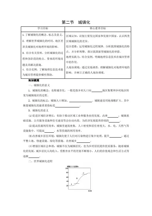 学案7：2.2城镇化