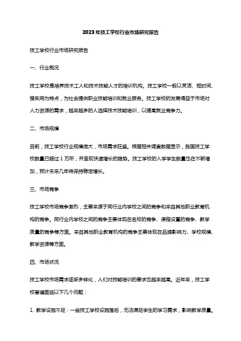 2023年技工学校行业市场研究报告