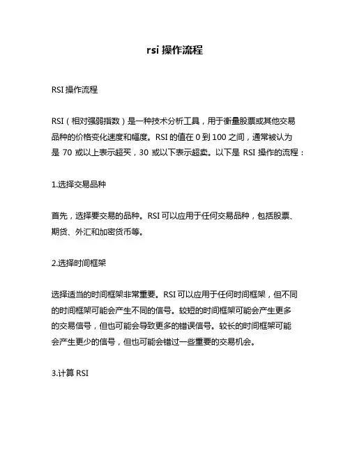 rsi操作流程