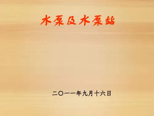 [PPT]水泵及水泵站(共119页)