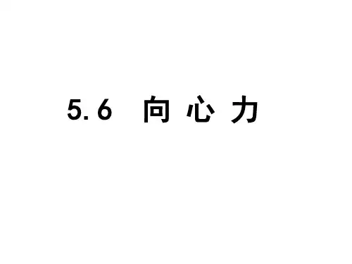 人教版高中物理必修二2第五章 向心力