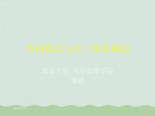 漫谈苏南模式与长三角的崛起ppt(共59页)