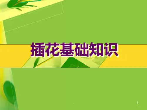 插花基础知识PPT课件