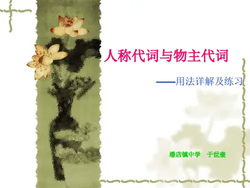 人称代词与物主代词