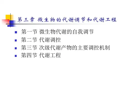 代谢工程课件