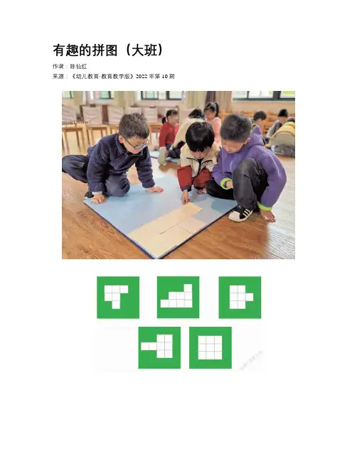 有趣的拼图（大班）