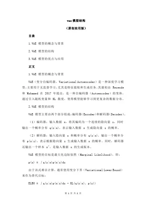 vae模型结构