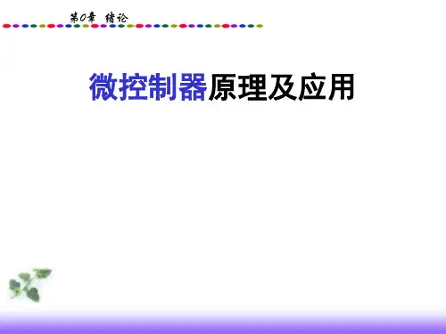 《微控制器原理及应用》单片机 (1)