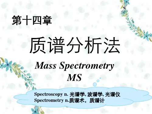 第十四章质谱法 