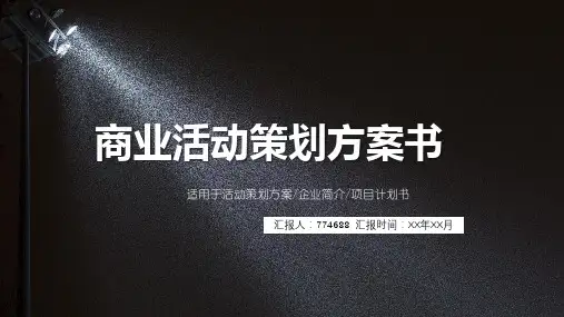 企业网络促销活动策划方案ppt