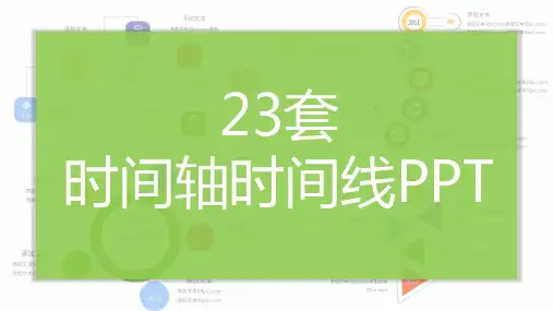 时间轴时间线PPT图表