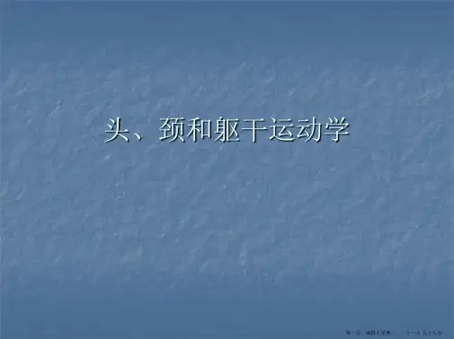 脊柱生物力学