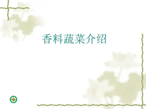 常见芳香蔬菜介绍