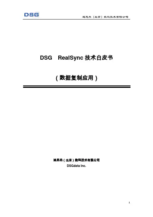 白皮书DSG RealSync数据容灾复制技术