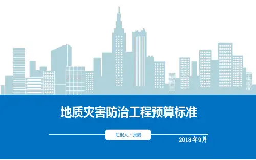 地质灾害防治工程预算标准