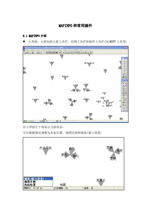 MAPINFO和常用插件