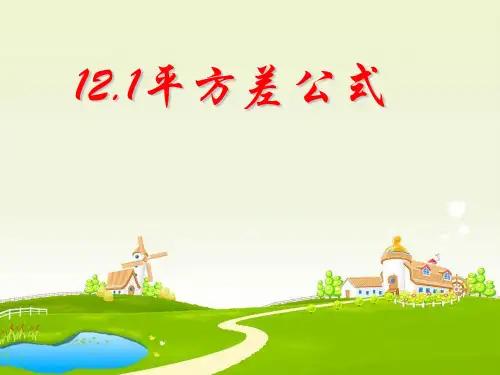 青岛版七年级数学下册第十二章《12.1平方差公式》公开课课件(19张)(19张)