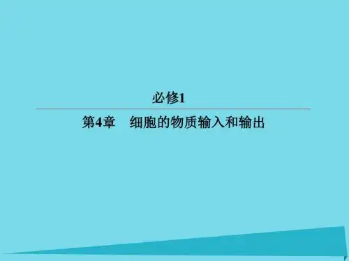 高考生物一轮复习课件新人教版必修一
