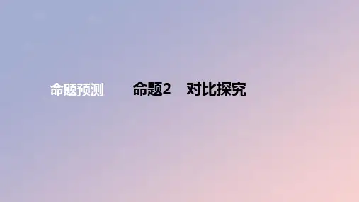 2024版高考语文一轮复习专题基础练专题五信息类阅读命题2对比探究作业课件