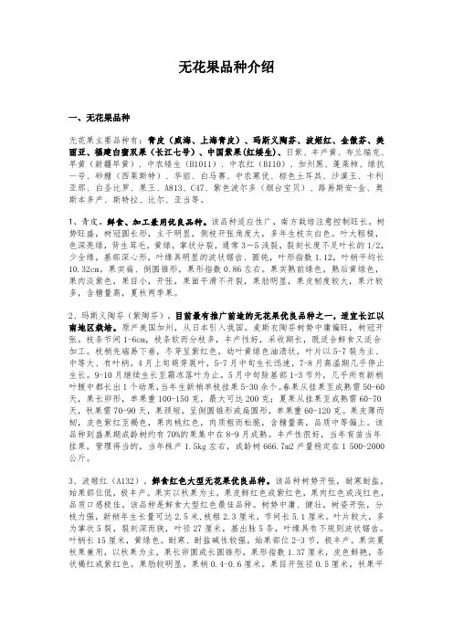 无花果品种介绍