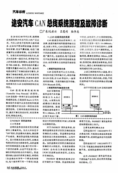途安汽车CAN总线系统原理及故障诊断.pdf