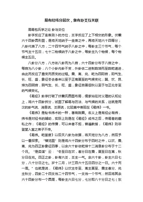 易有经纬分层次，象有卦爻互关联