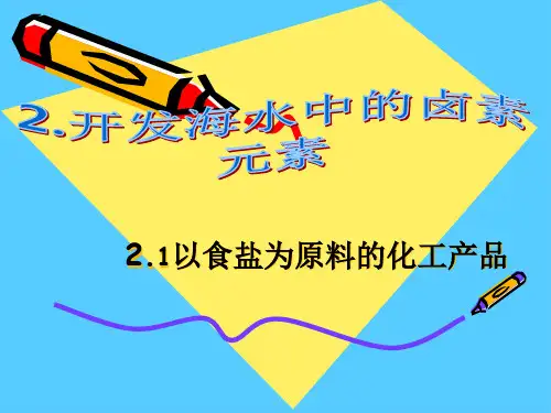 沪科版化学高一上册-2.1  以食盐为原料的化工产品 课件  _3PPT