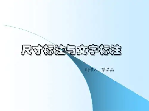 CAD-7 尺寸标注与文字标注