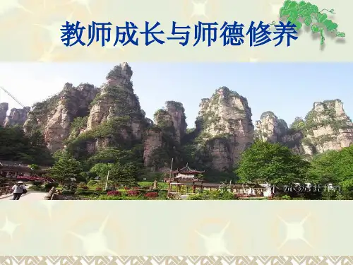 教师师德师风专题培训讲座《教师成长与师德修养》