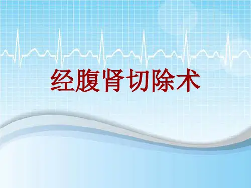 手术讲解模板：经腹肾切除术