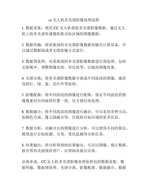 cc无人机多光谱影像处理流程