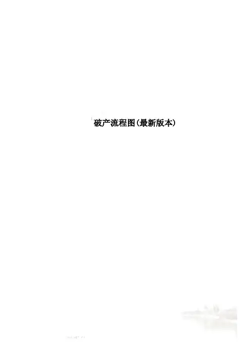 破产流程图(最新版本)