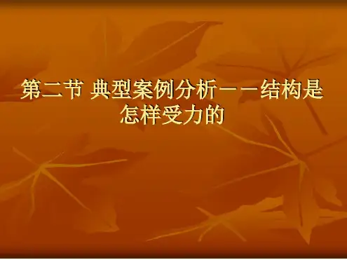 地质版高中通用技术必修2第一章课件12典型结构案例分析共21张