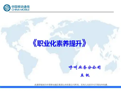 《个人职业化素养提升》PPT