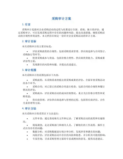采购审计方案