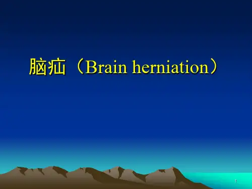 脑疝PPT课件