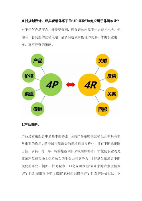 为休闲农业设计4ps策略