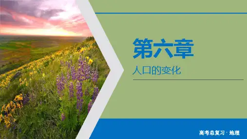 2020届高考人教版地理一轮复习_第6章  人口的变化人口的数量变化与人口的合理容量课件