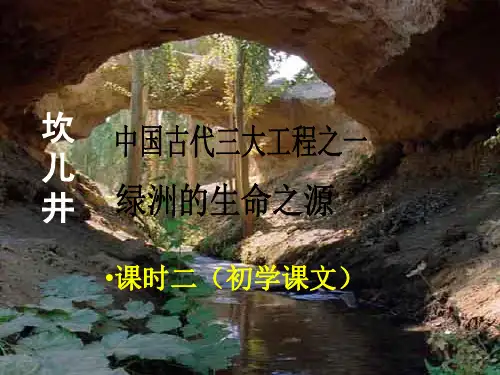 坎儿井ppt