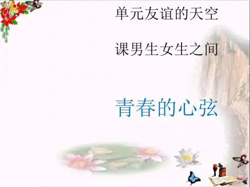 青春的心弦ppt优秀课件