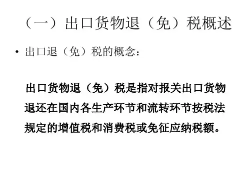 出口退税基础知识讲座PPT85页