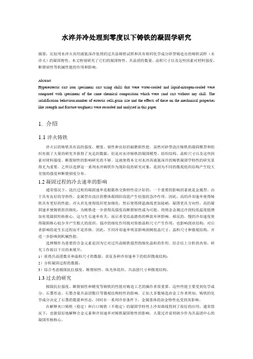 金属凝固学课程论文