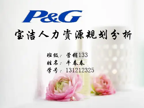 宝洁人力资源规划分析